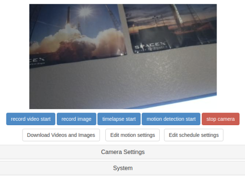  Pegasus Cam Web Interface 